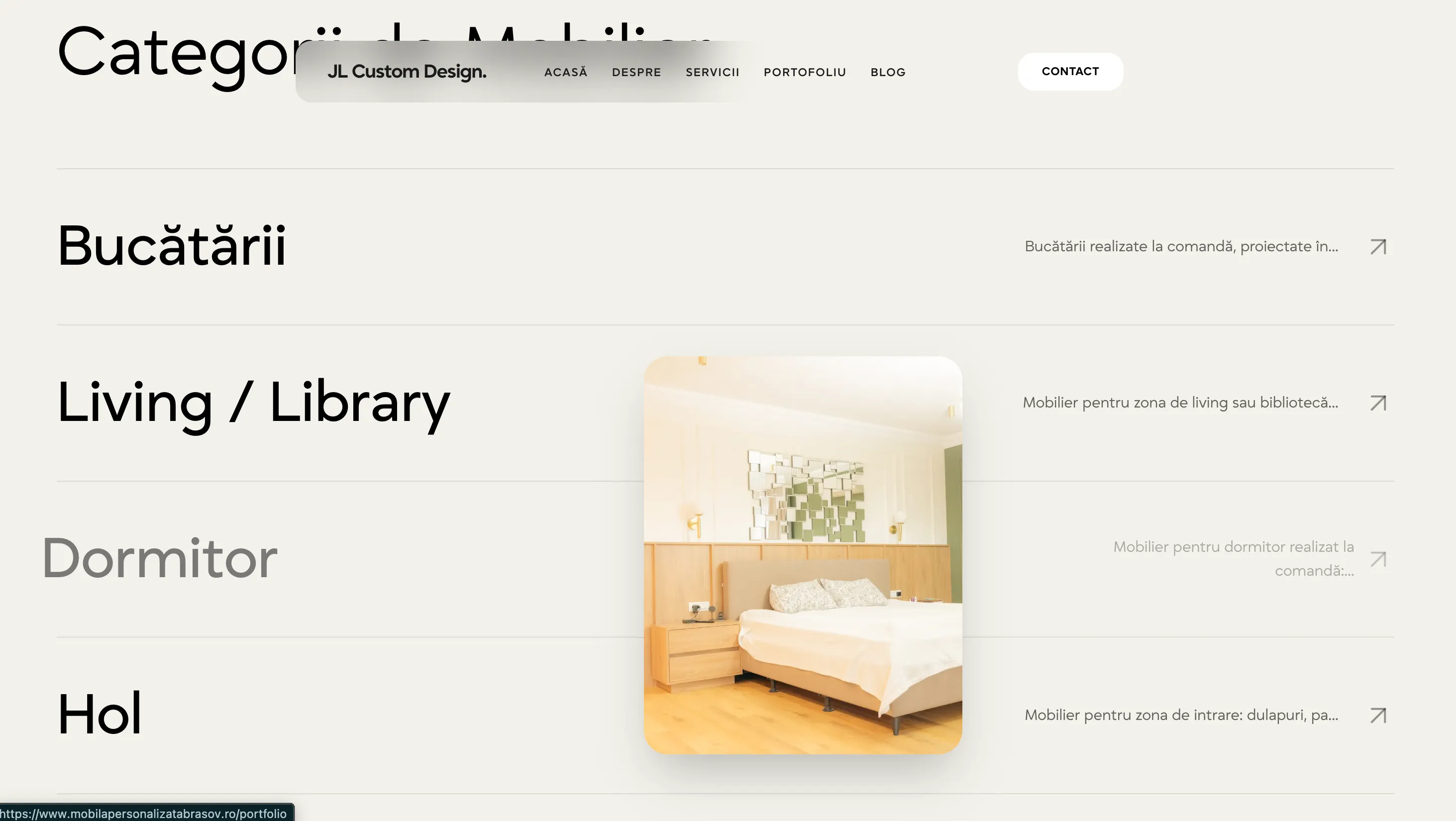 JL Custom Design — Design & Development project by Achieve, web design studio in Brașov — screenshot 4